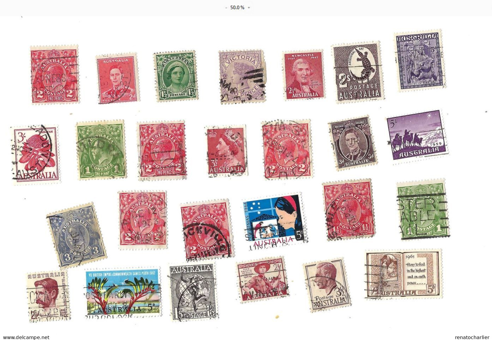 Collection De 23 Timbres Oblitérés. - Verzamelingen