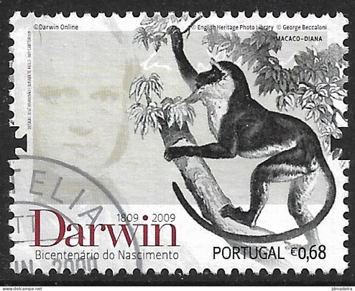 Portugal – 2009 Darwin 0,68 Used Stamp - Oblitérés