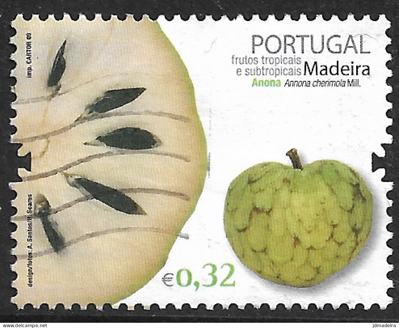 Portugal – 2009 Madeira Fruits 0,32 Used Stamp - Used Stamps