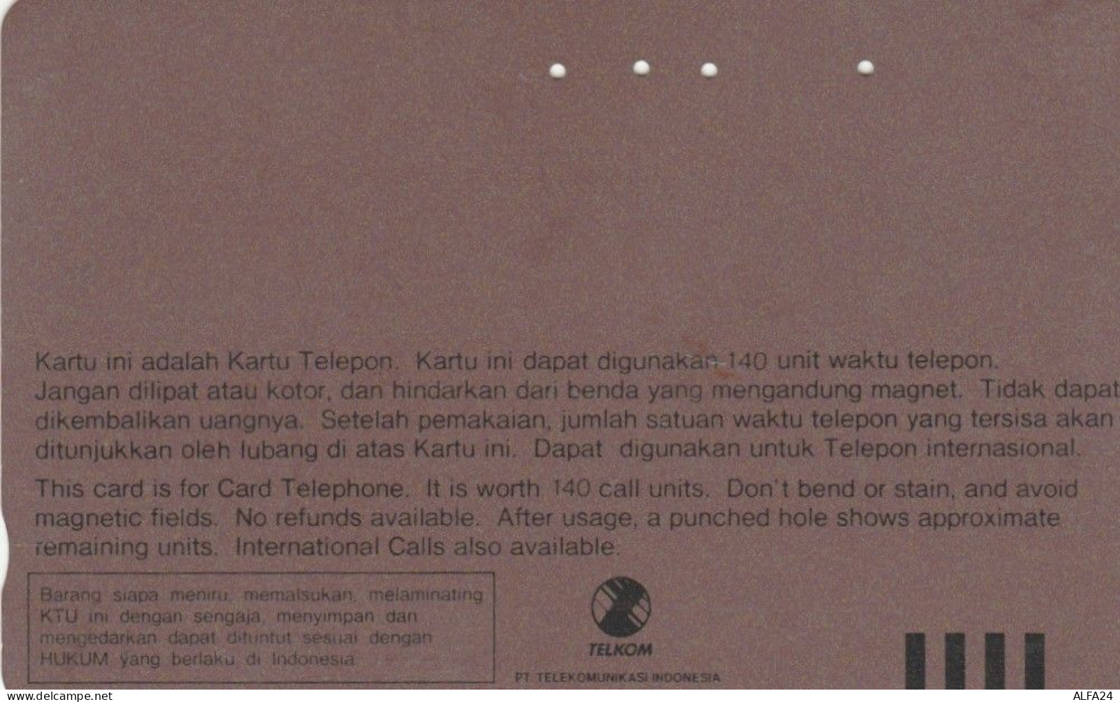 PHONE CARD INDONESIA  (E108.52.6 - Indonésie