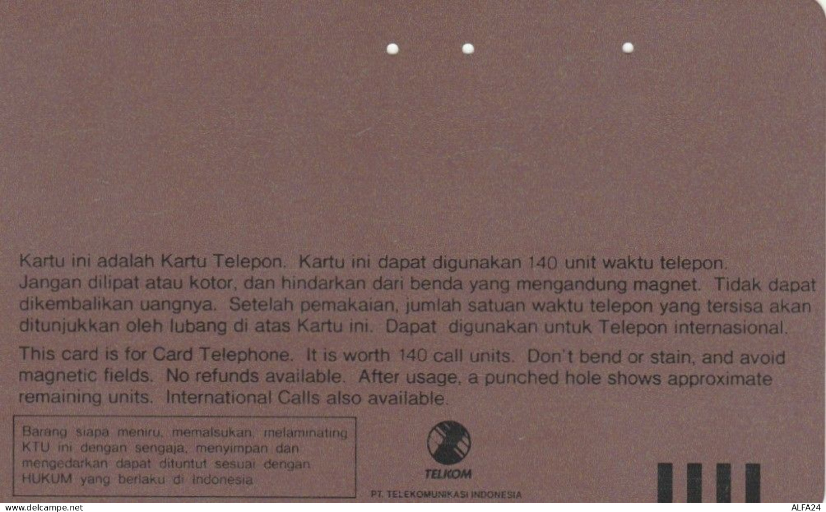 PHONE CARD INDONESIA  (E108.52.8 - Indonesien