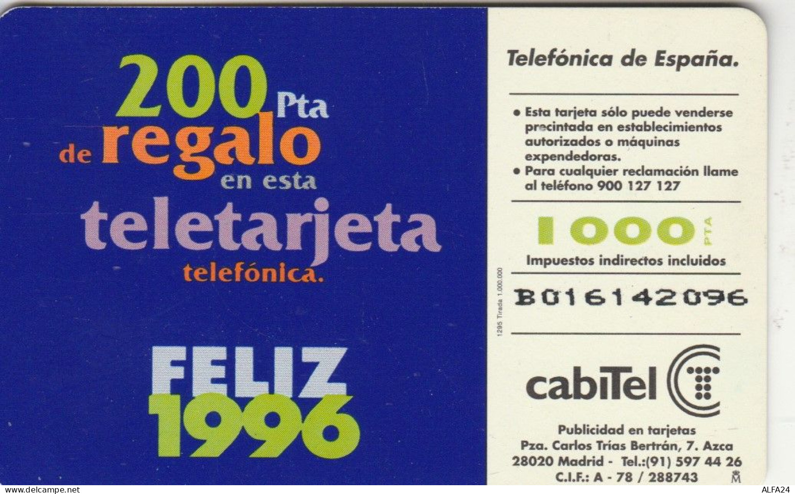 PHONE CARD SPAGNA  (E108.42.7 - Commemorative Advertisment