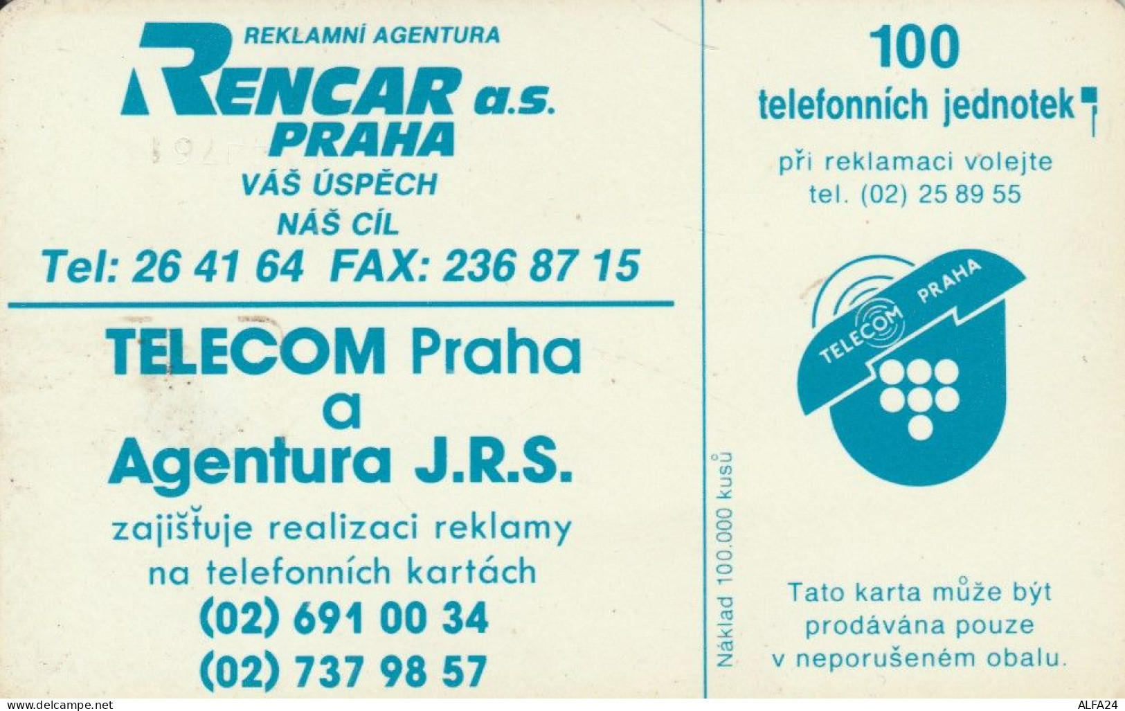PHONE CARD REPUBBLICA CECA  (E108.41.7 - Czech Republic