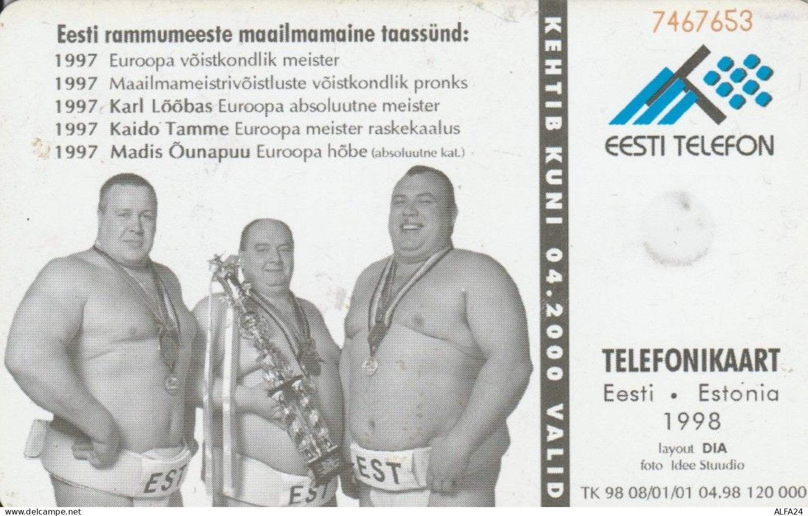 PHONE CARD ESTONIA  (E108.38.5 - Estonia