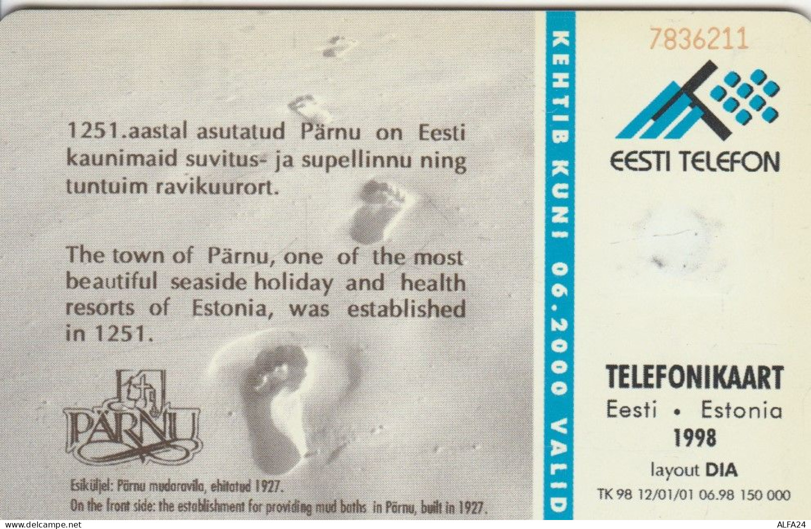 PHONE CARD ESTONIA  (E108.38.1 - Estonie