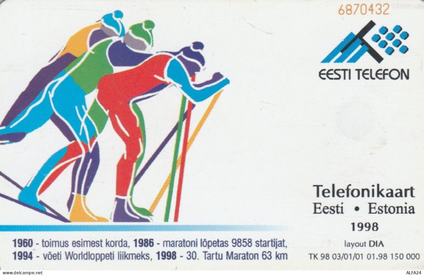PHONE CARD ESTONIA  (E108.37.7 - Estonie
