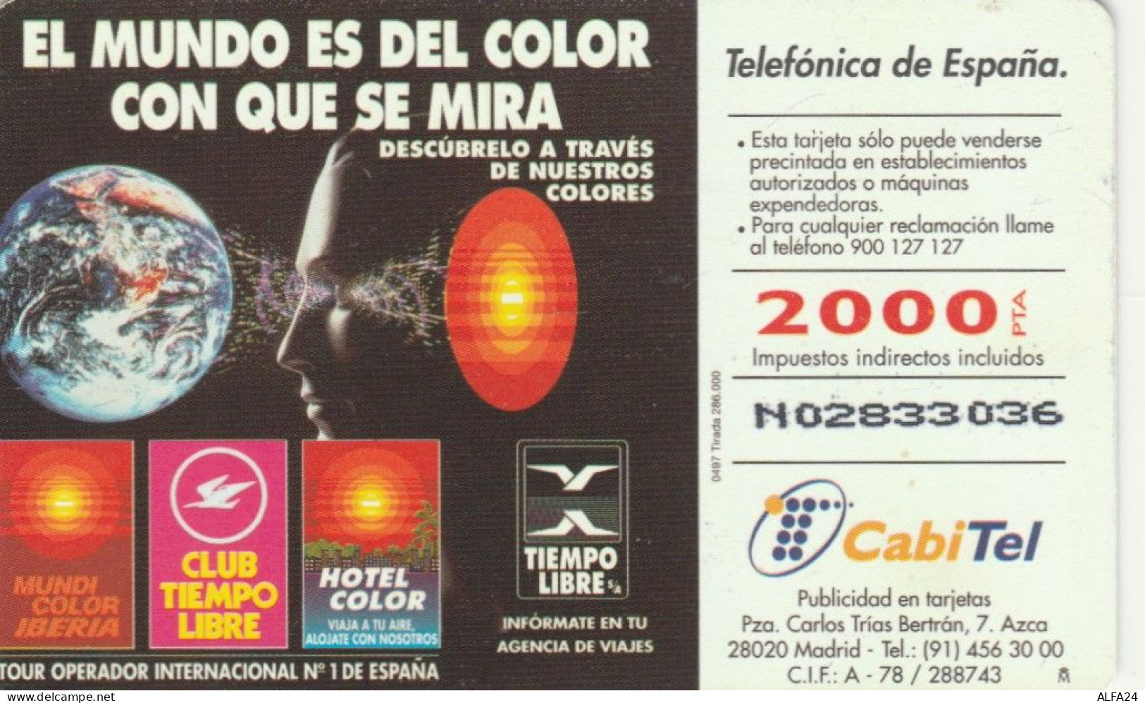 PHONE CARD SPAGNA  (E108.35.2 - Conmemorativas Y Publicitarias