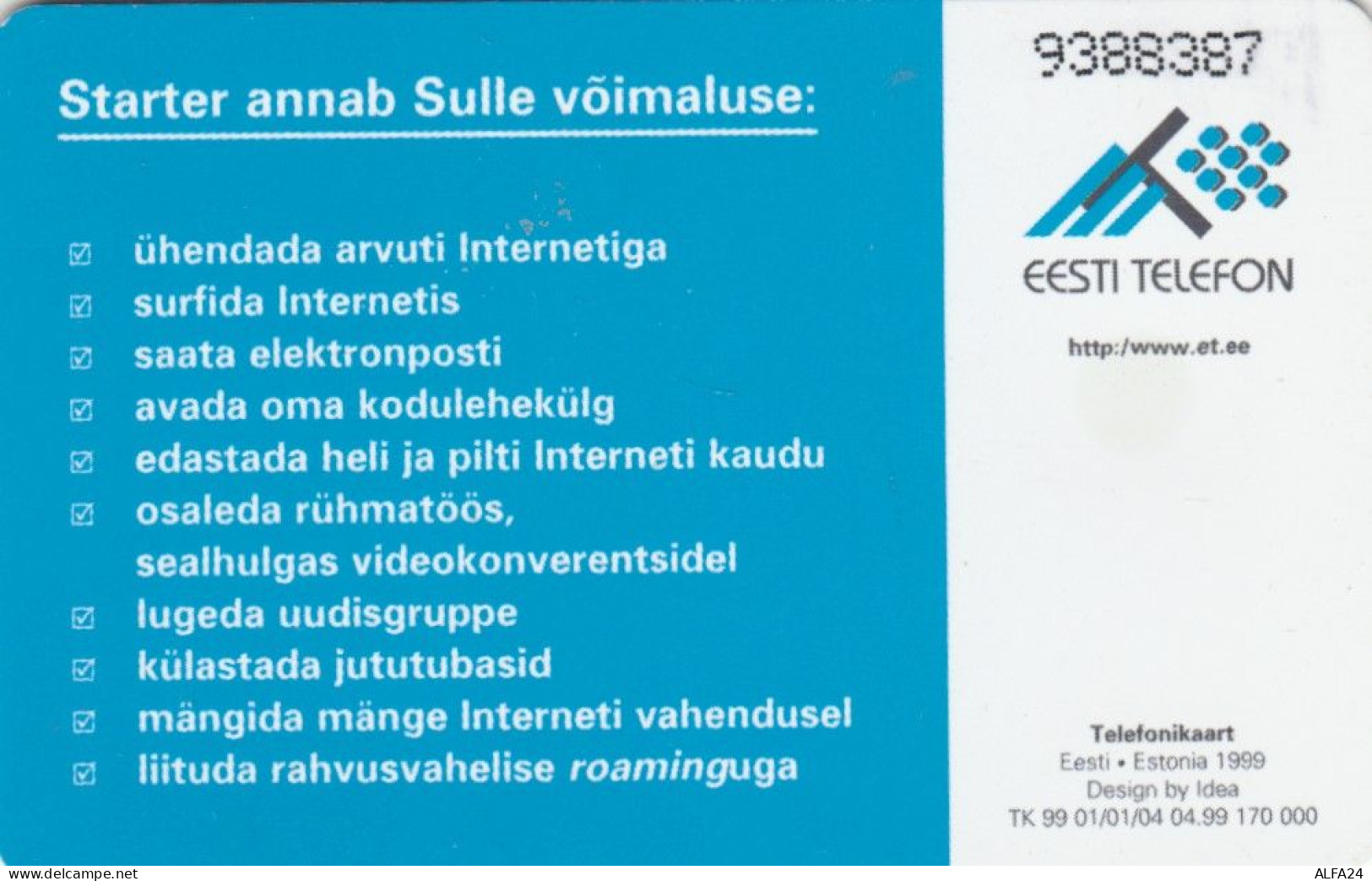 PHONE CARD ESTONIA  (E108.35.8 - Estland