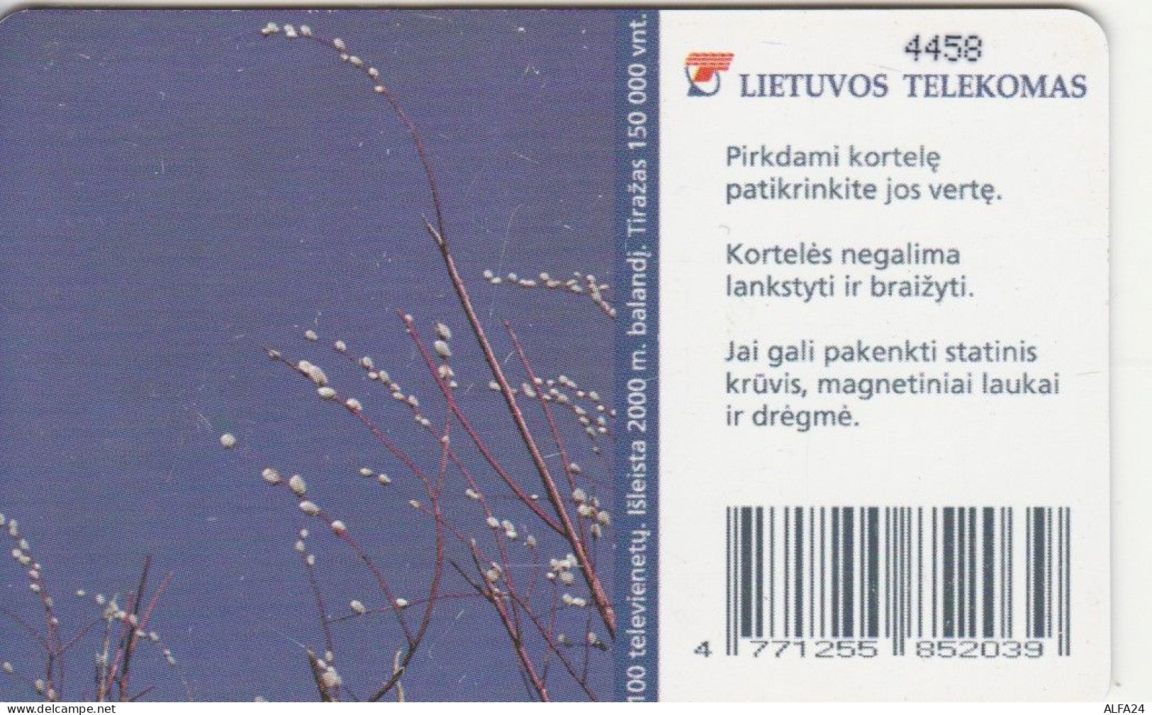 PHONE CARD LITUANIA  (E108.34.3 - Lithuania