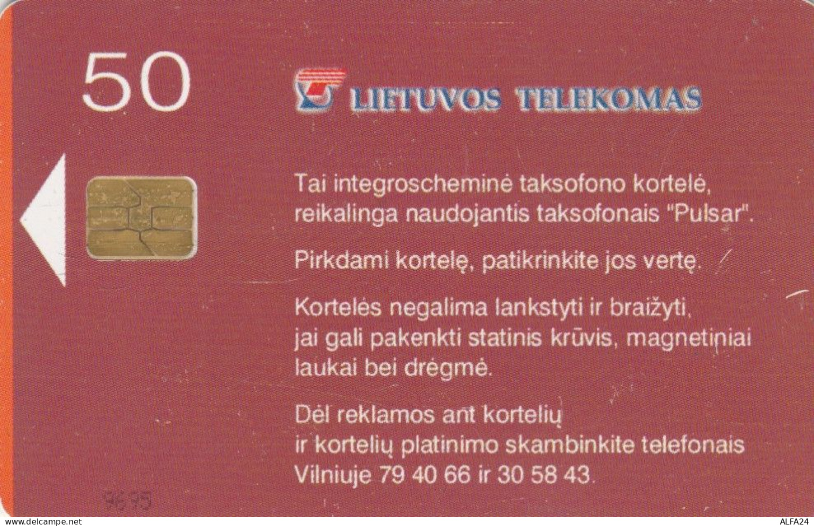 PHONE CARD LITUANIA  (E108.33.6 - Lituanie