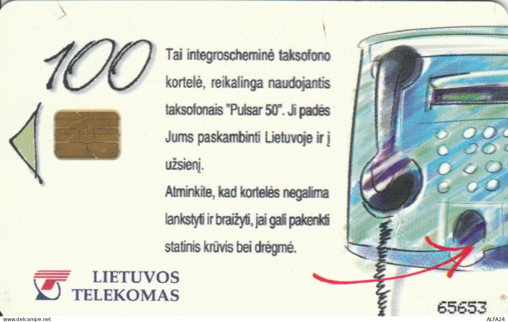 PHONE CARD LITUANIA  (E108.31.3 - Litauen