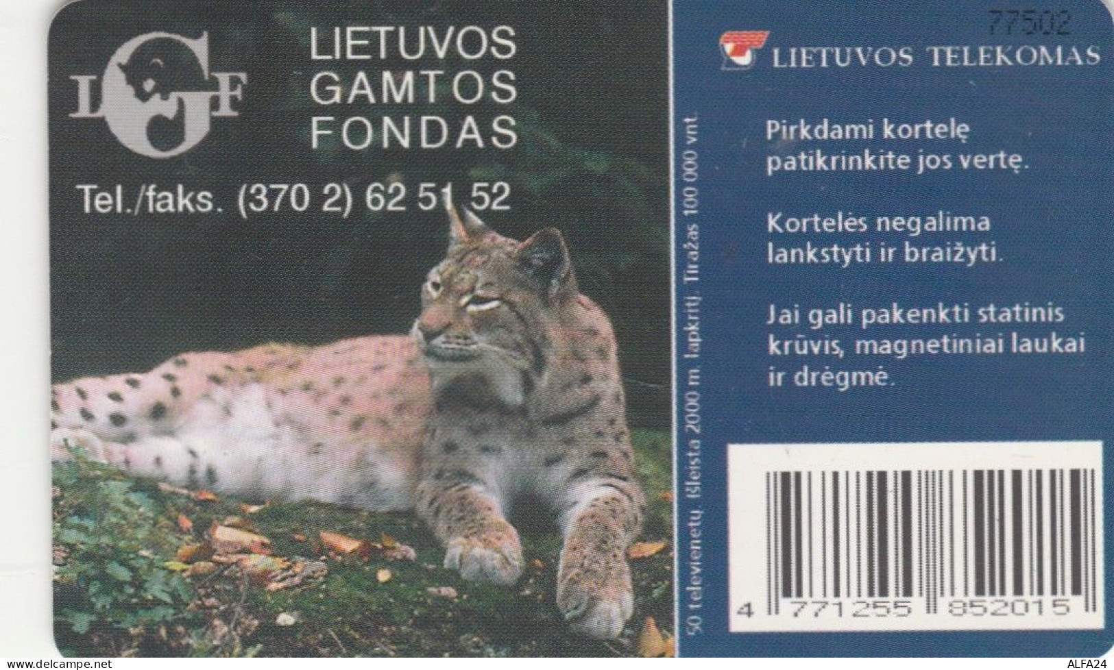 PHONE CARD LITUANIA  (E108.31.8 - Lituania