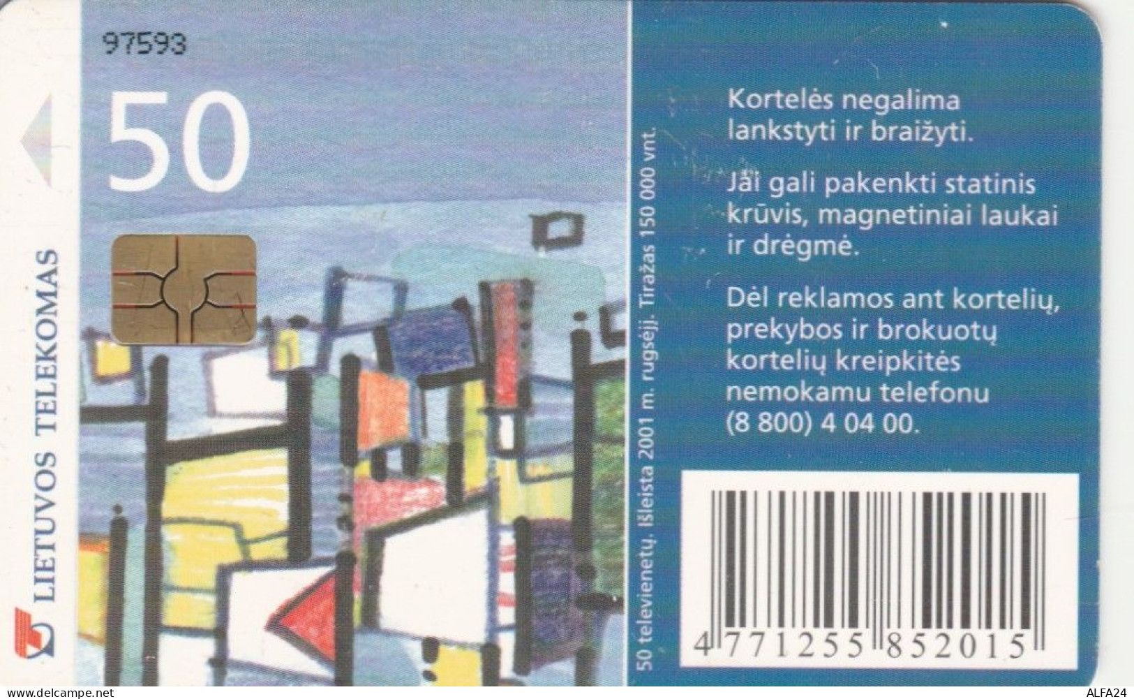 PHONE CARD LITUANIA  (E108.29.5 - Litauen