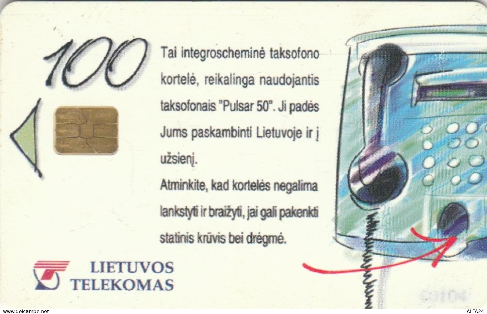 PHONE CARD LITUANIA  (E108.27.6 - Litauen