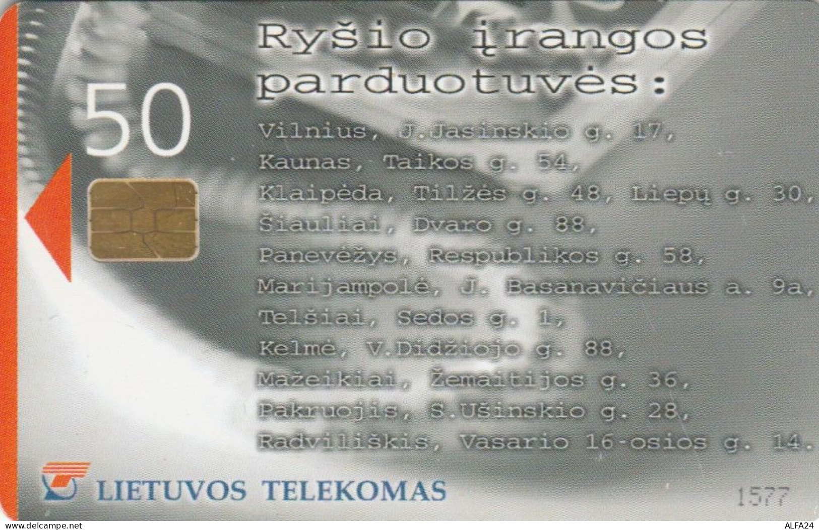 PHONE CARD LITUANIA  (E108.28.4 - Lituanie