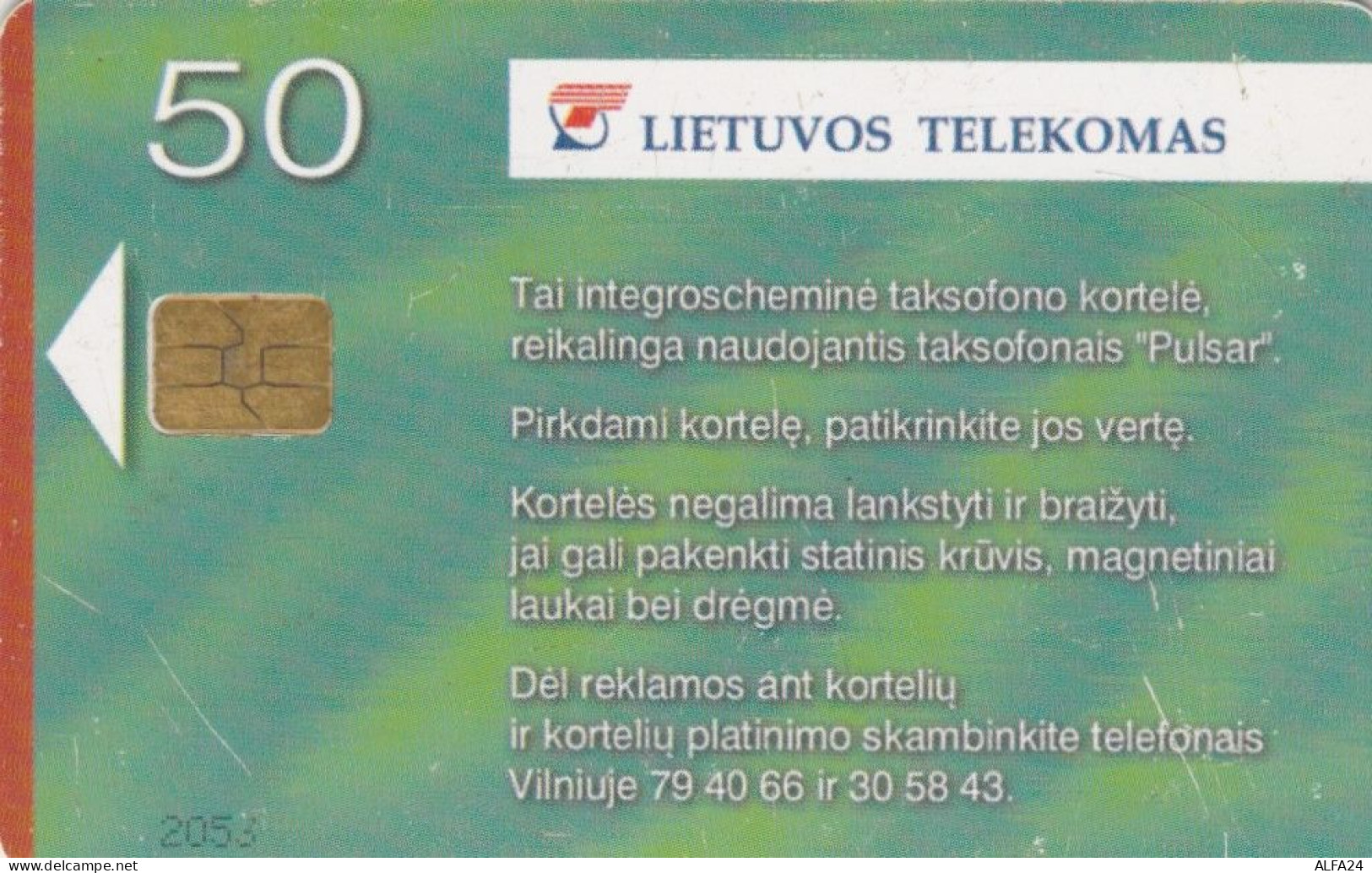 PHONE CARD LITUANIA  (E108.26.10 - Lituania