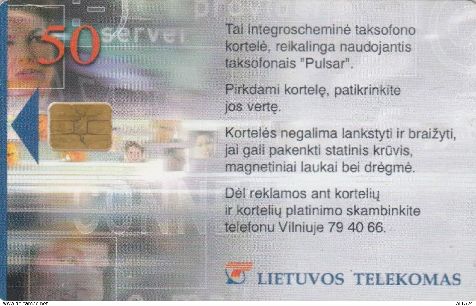 PHONE CARD LITUANIA  (E108.26.2 - Litouwen