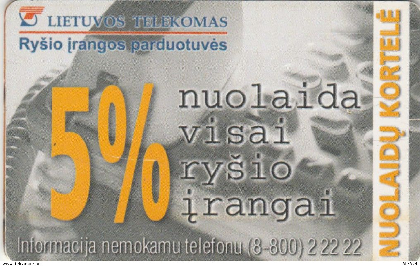 PHONE CARD LITUANIA  (E108.26.4 - Lituanie