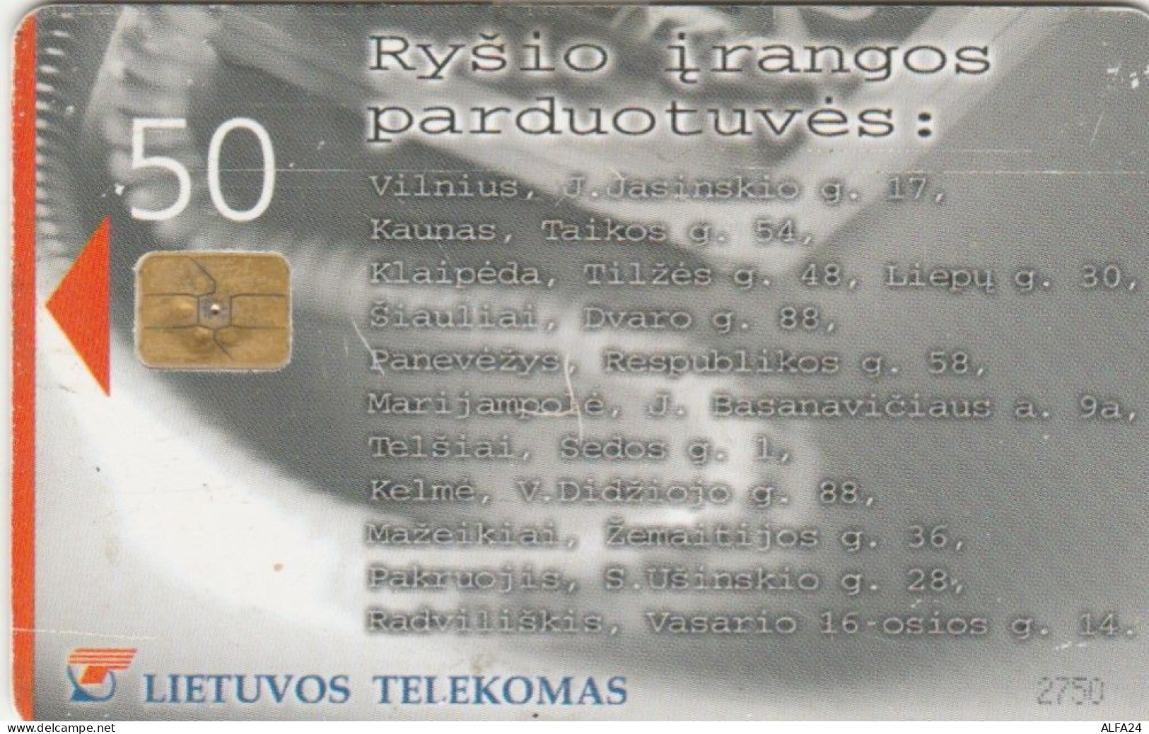 PHONE CARD LITUANIA  (E108.26.4 - Litauen