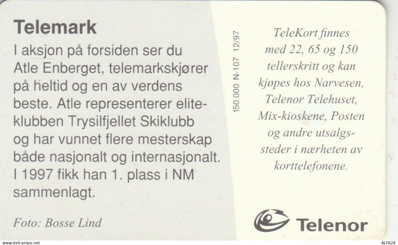 PHONE CARD NORVEGIA  (E108.21.1 - Norvège