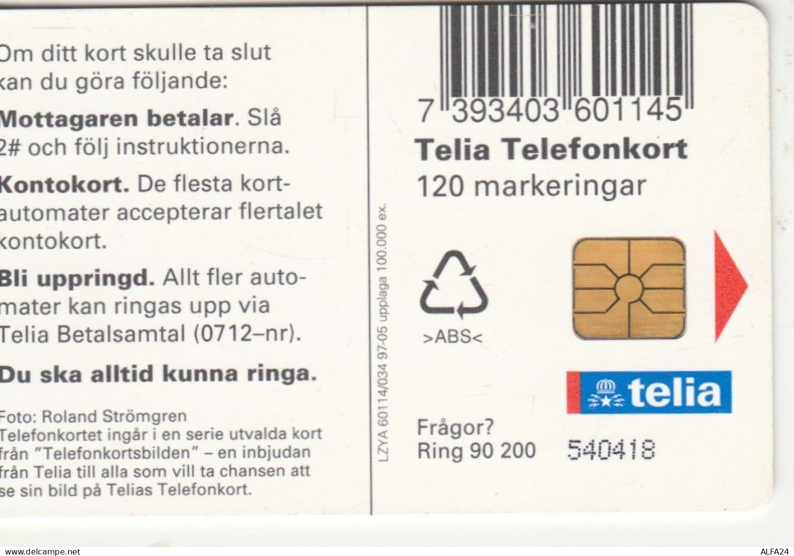 PHONE CARD SVEZIA  (E108.14.7 - Suecia