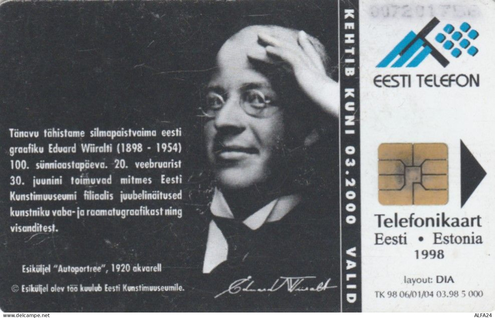 PHONE CARD ESTONIA TIR 5000  (E108.13.8 - Estland