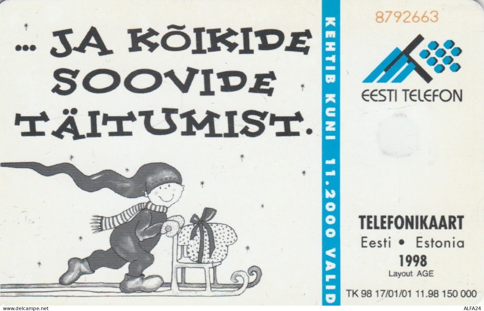 PHONE CARD ESTONIA  (E108.14.1 - Estland