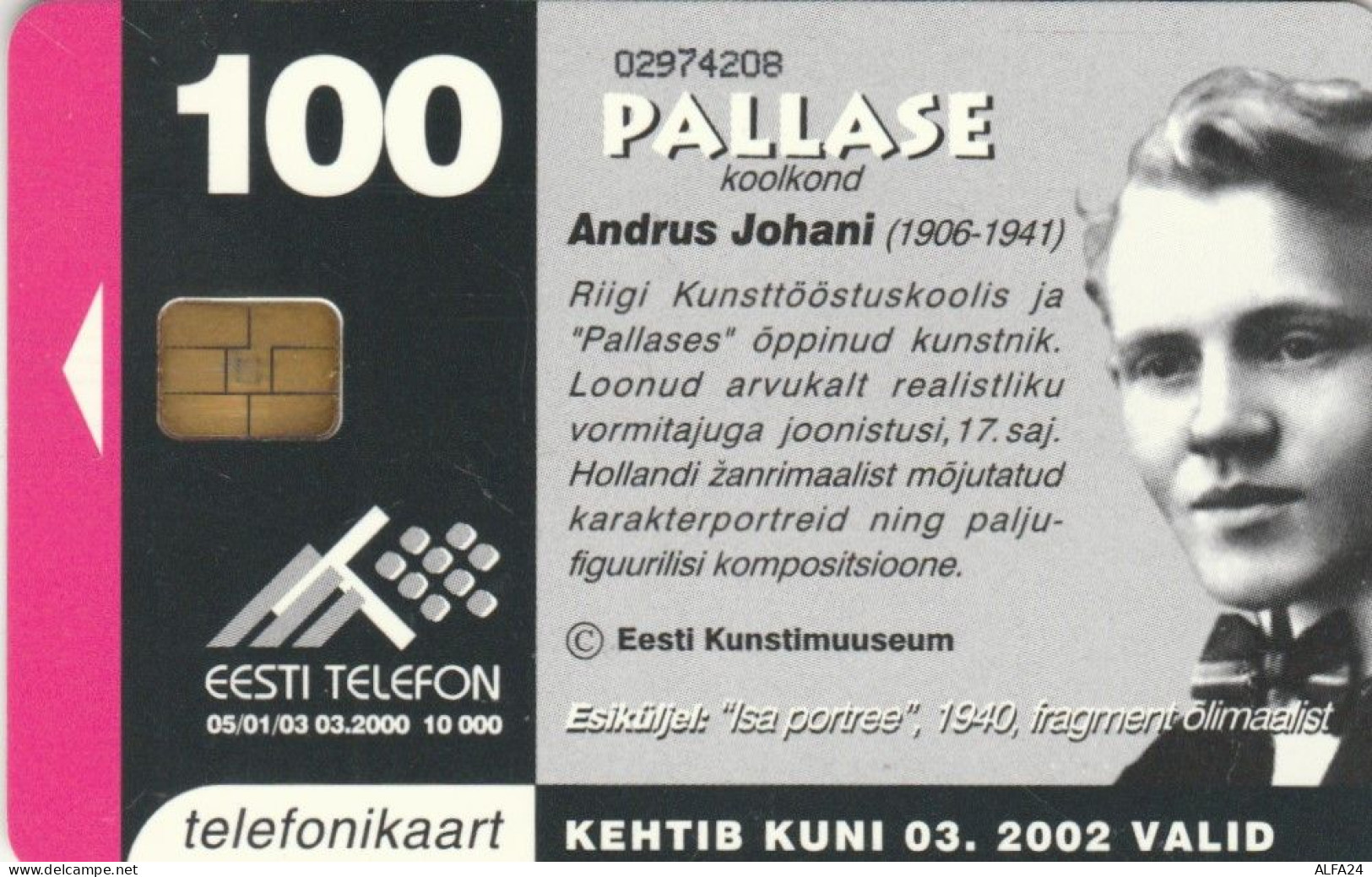 PHONE CARD ESTONIA TIR 10000  (E108.13.2 - Estland