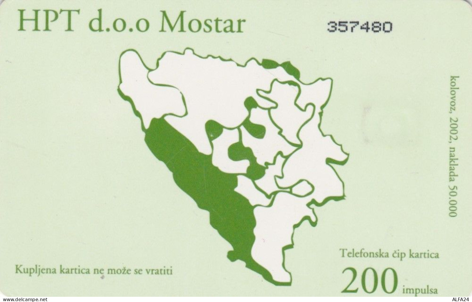 PHONE CARD BOSNIA ERZEGOVINA  (E108.11.4 - Bosnie