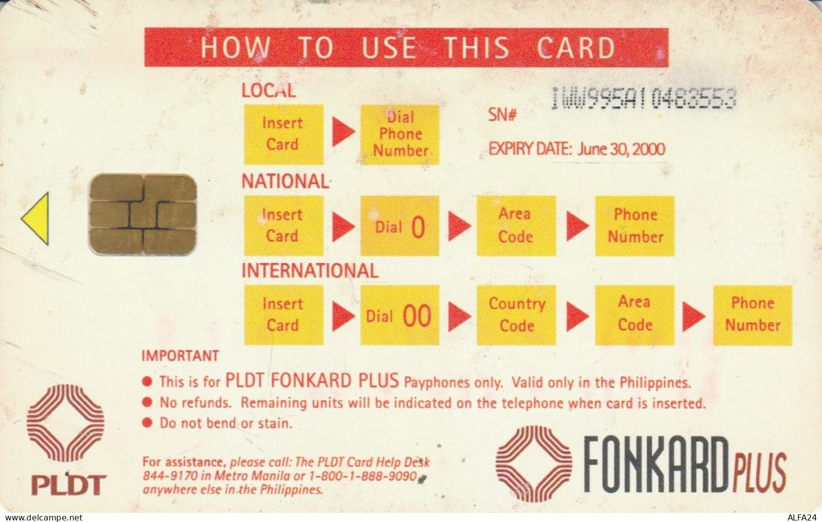 PHONE CARD FILIPPINE  (E108.9.10 - Philippines