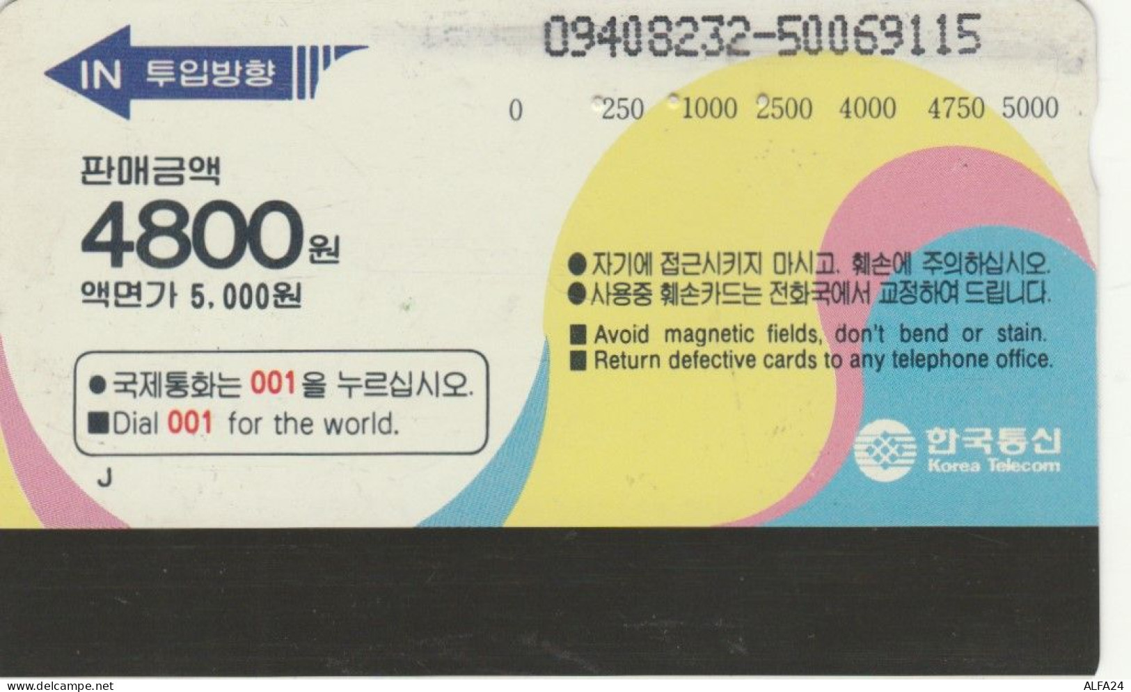 PHONE CARD COREA SUD  (E108.6.10 - Korea (Süd)