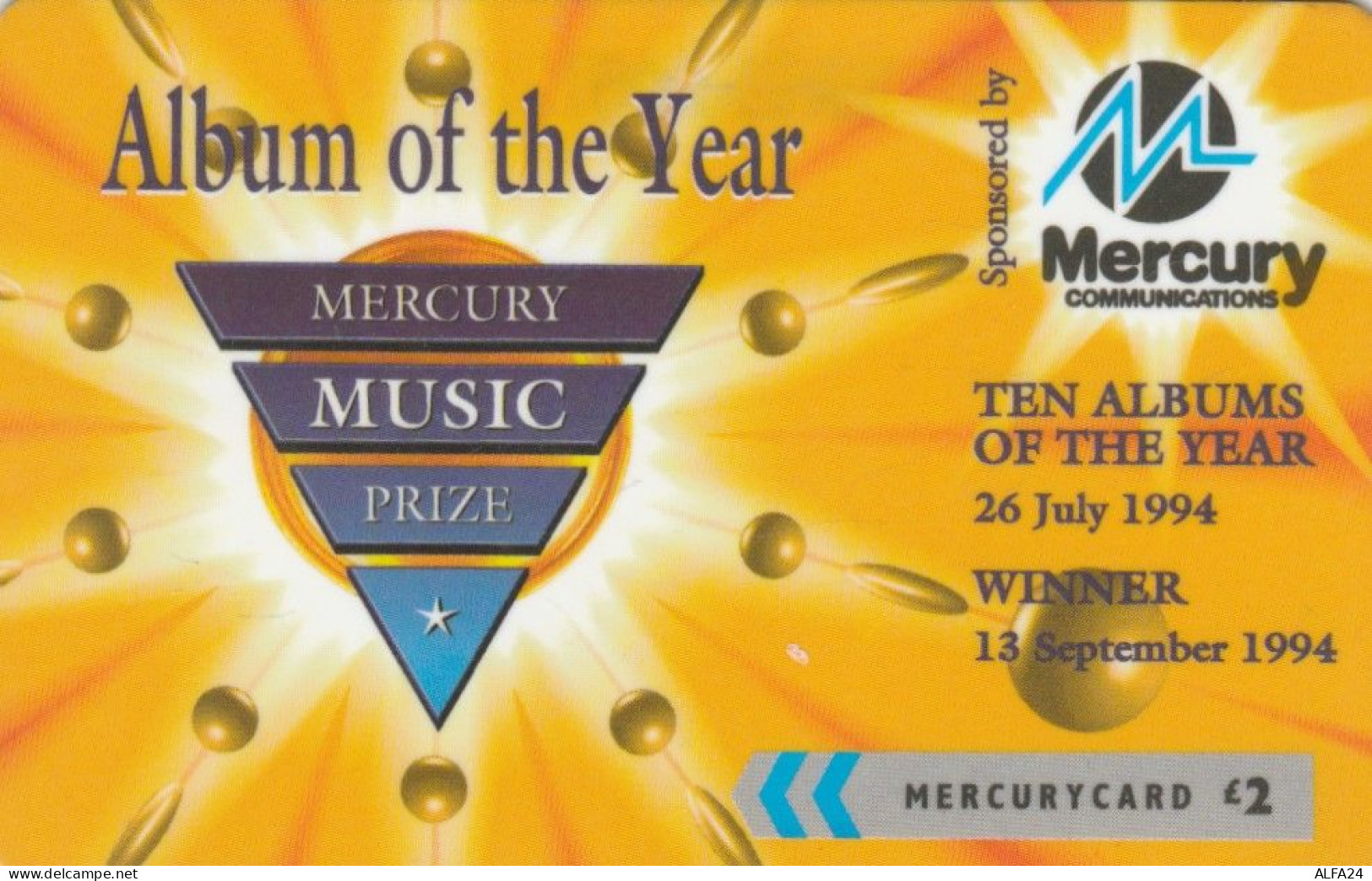 PHONE CARD REGNO UNITO MERCURY  (E108.4.8 - [ 4] Mercury Communications & Paytelco