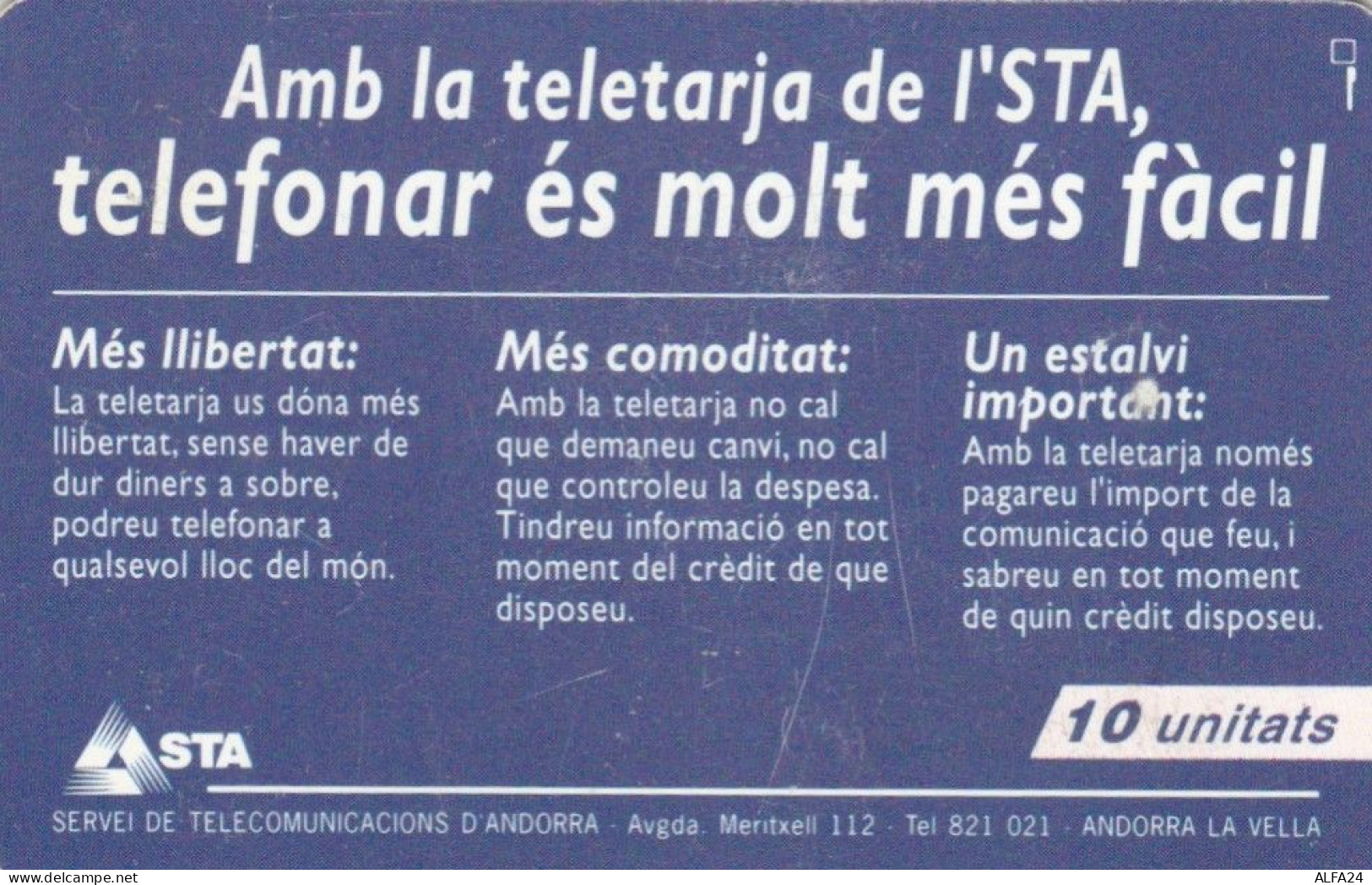 PHONE CARD ANDORRA  (E108.1.6 - Andorra