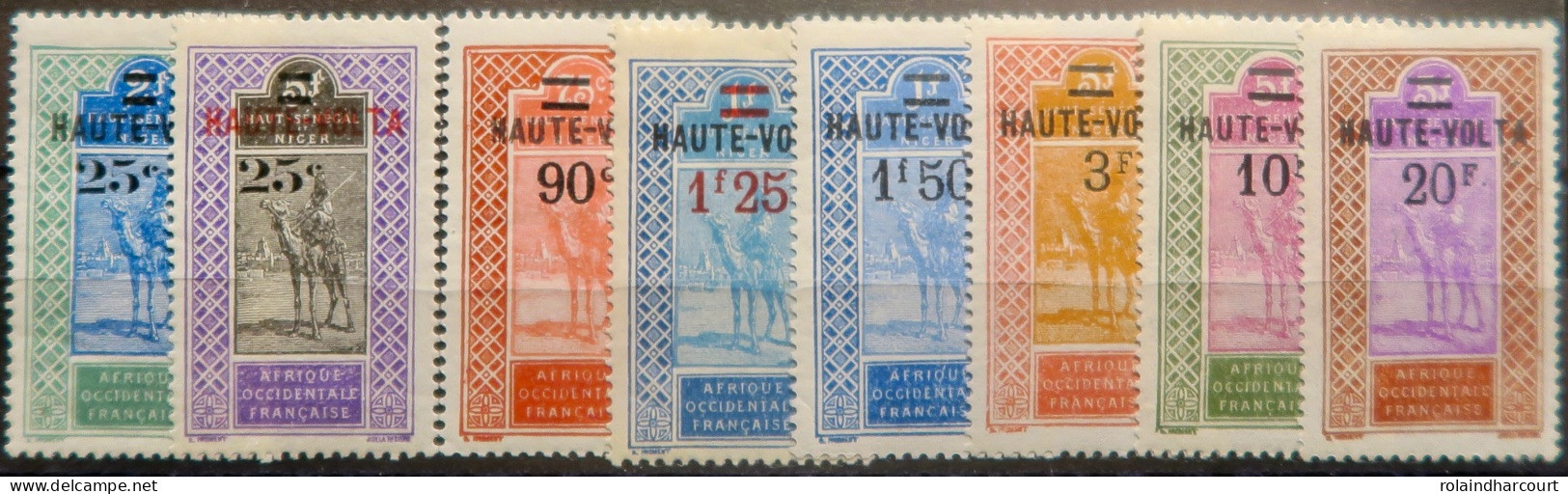 LP3972/346 - 1924/1927 - COLONIES FRANÇAISES - HAUTE VOLTA - SERIE COMPLETE - N°33 à 40 NEUFS**(5t)/*(3t) - Unused Stamps