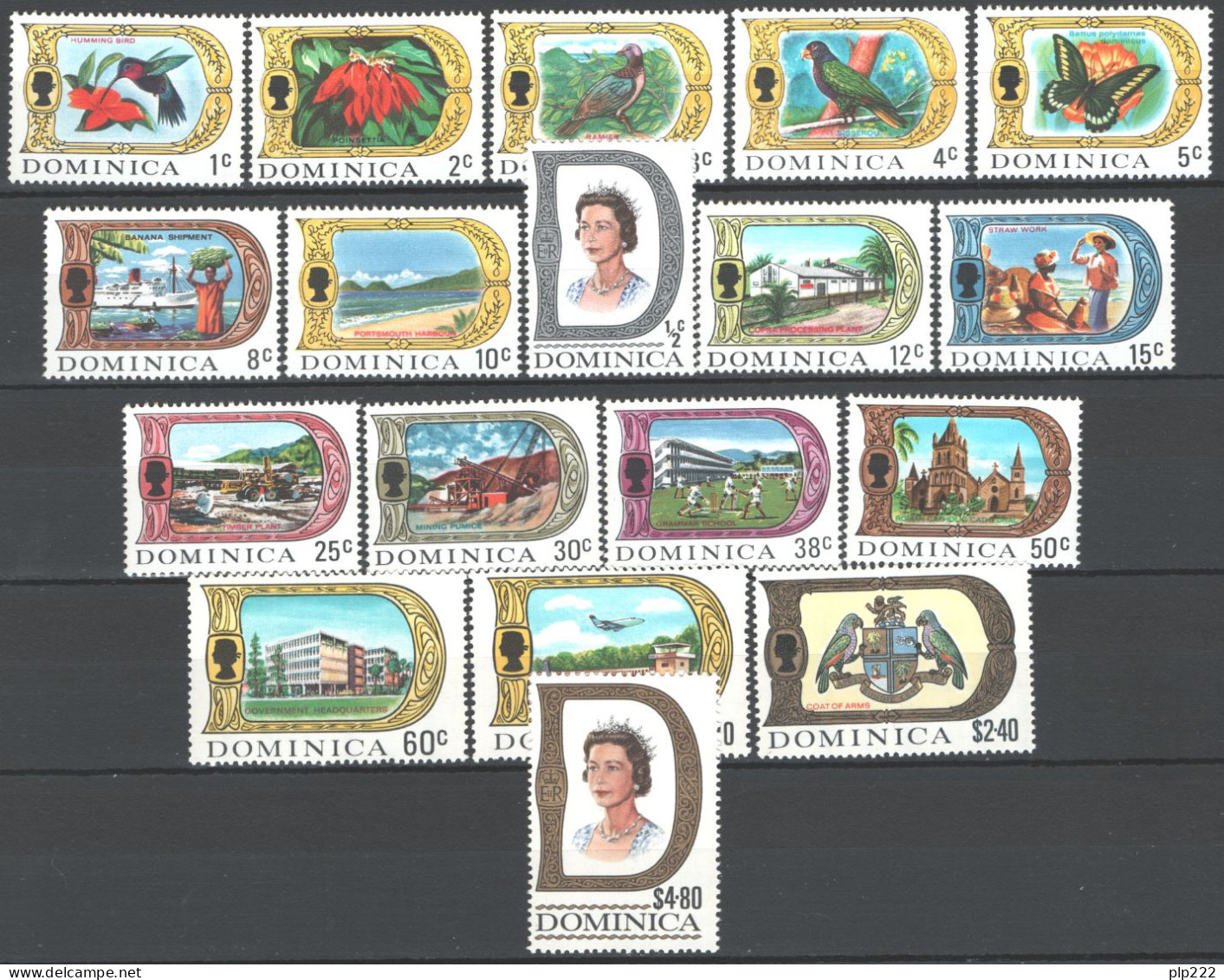 Dominica 1968 Y.T.263/68,270/81 **/MNH VF - Dominica (...-1978)