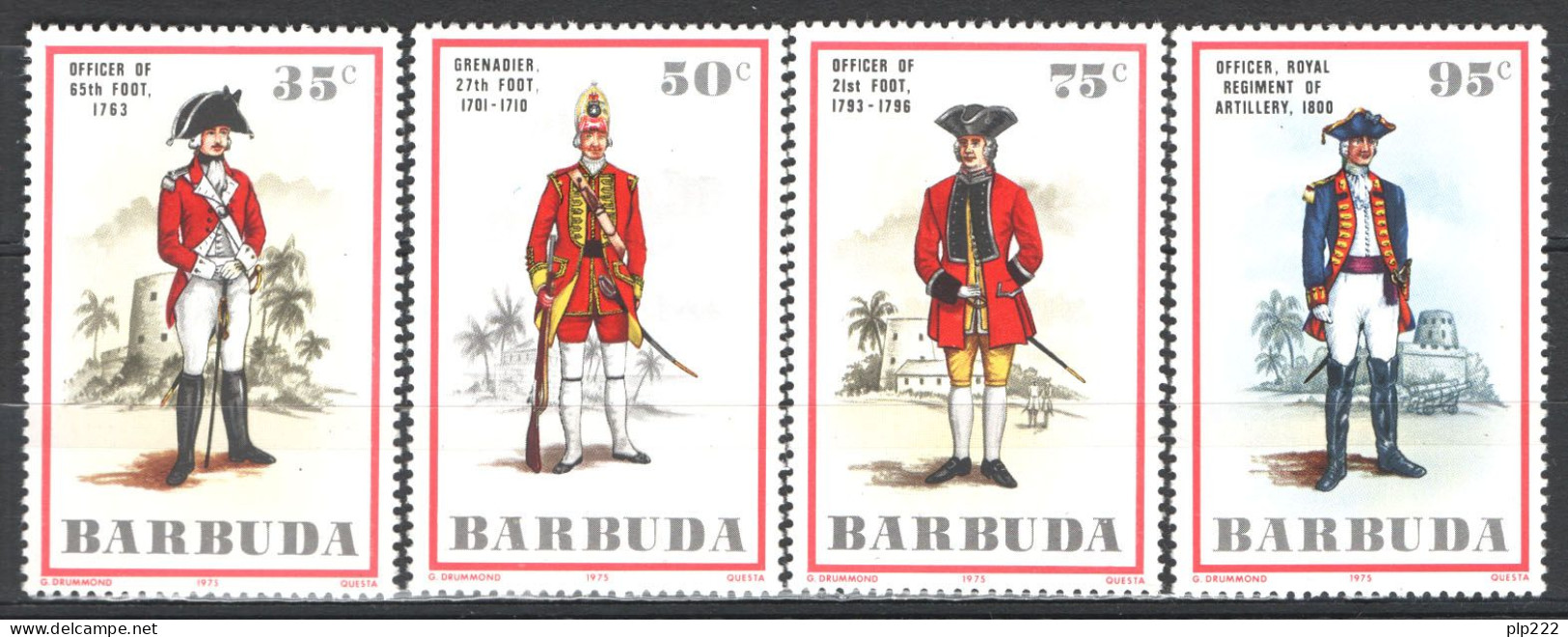 Barbuda 1975 Y.T.219/22 **/MNH VF - Barbuda (...-1981)