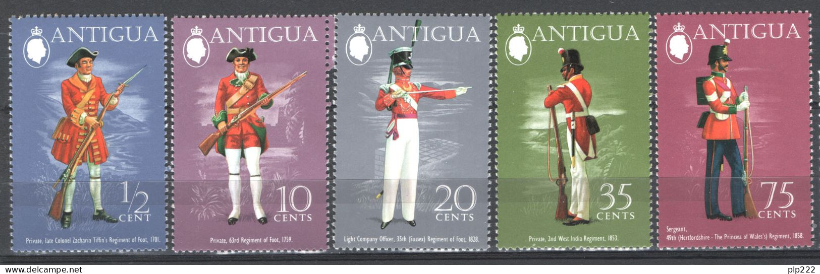 Antigua 1973 Y.T.298/302 **/MNH VF - 1960-1981 Autonomía Interna