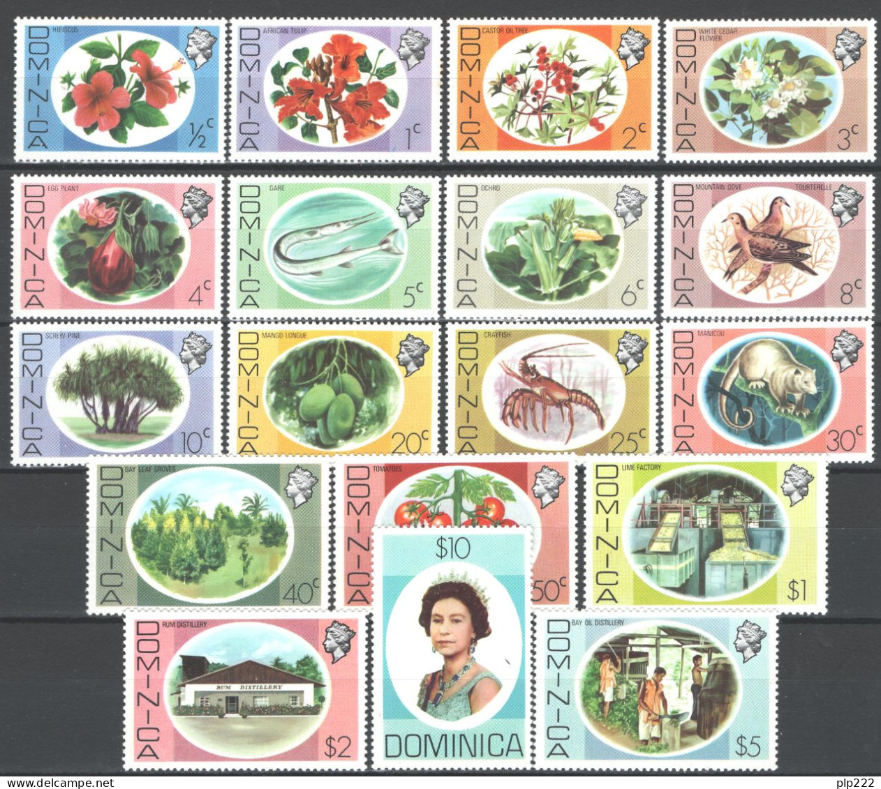 Dominica 1975 Y.T.447/64 **/MNH VF - Dominique (...-1978)