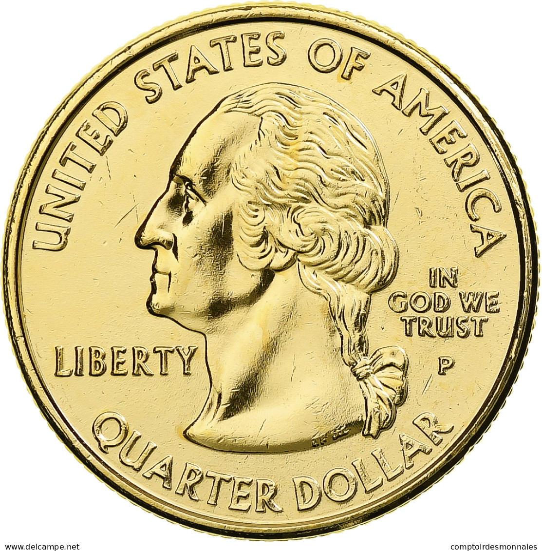 États-Unis, Quarter, South Carolina, 2000, U.S. Mint, Golden, Cupronickel - 2010-...: National Parks