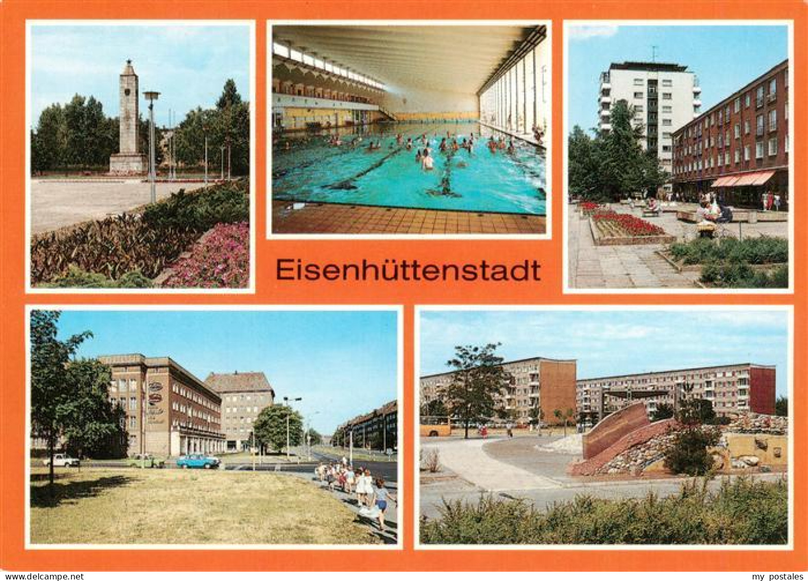 73947164 Eisenhuettenstadt Platz Der DS Schwimmhalle Leninallee Strasse Der Repu - Eisenhüttenstadt