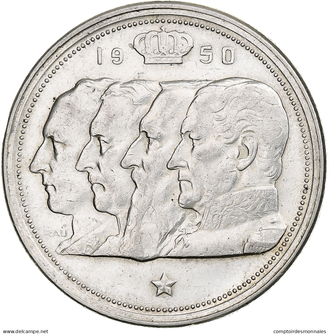 Belgique, Régence Prince Charles, 100 Francs, 100 Frank, 1950, Argent, TTB+ - 100 Francs