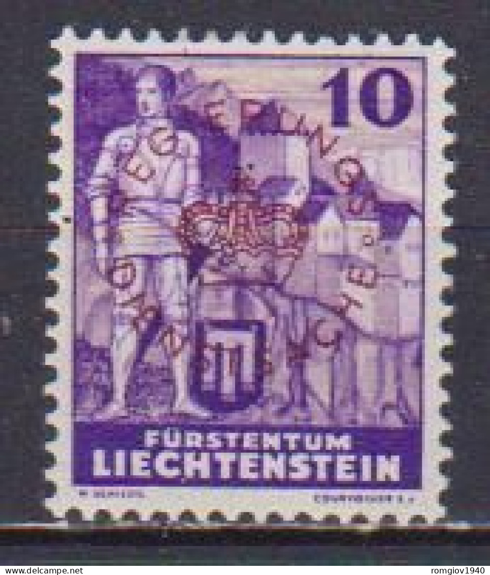 LIECHTENSTEIN 1937  SERVIZIO  GUERRIERI E CASTELLI  UNIF. 20 MLH  VF - Service