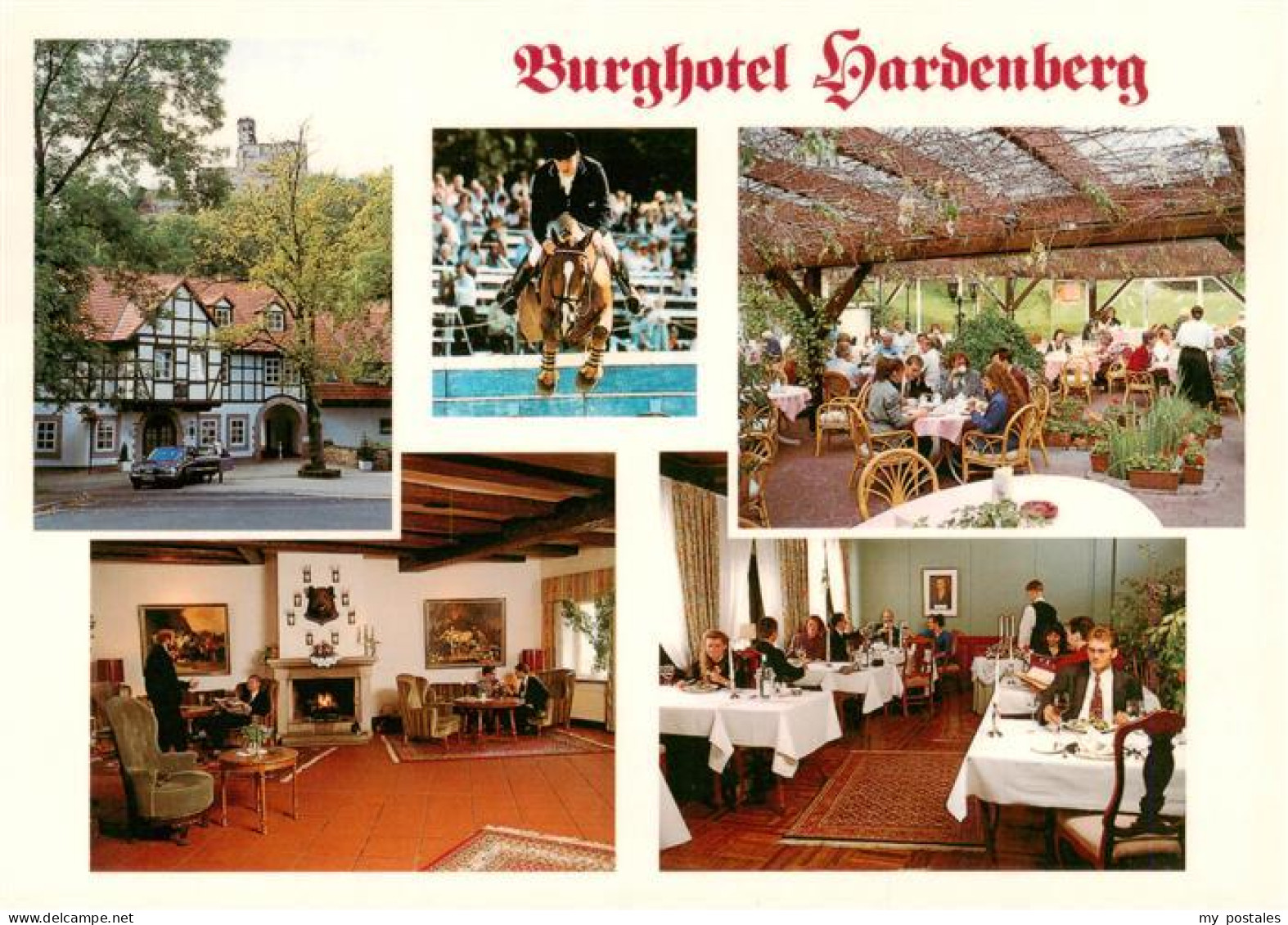 73905618 Noerten-Hardenberg Burghotel Hardenberg Gastraeume Kaminzimmer Terrasse - Nörten-Hardenberg