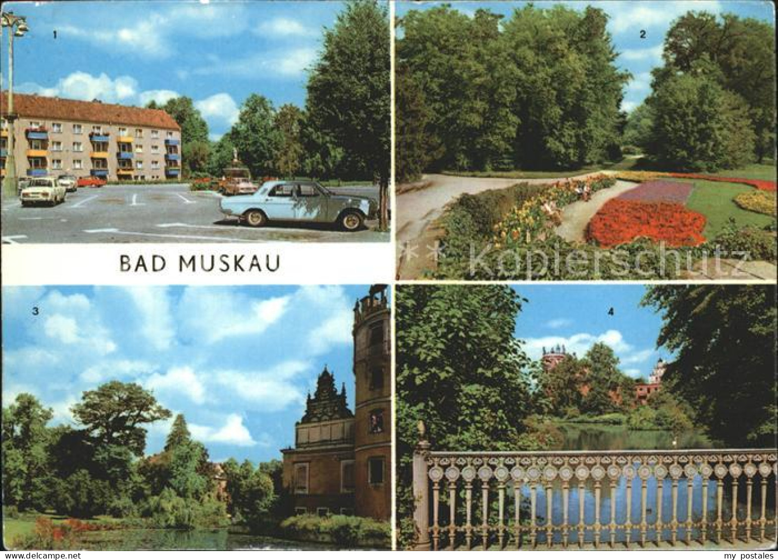 42216287 Bad Muskau Oberlausitz Platz Des Friedens Park Moorbad Schlossruine Bad - Bad Muskau