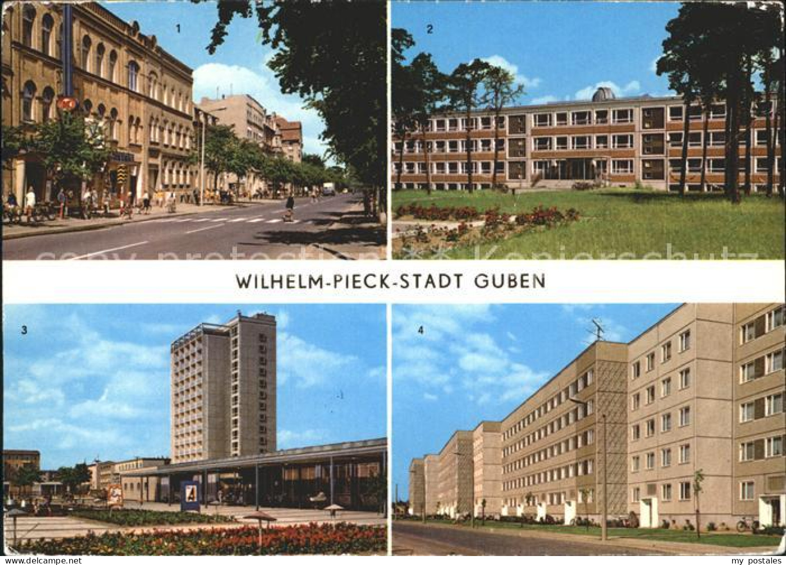 42216273 Guben Wilhelm Pieck Stadt Hochhaus Obersprucke Kaltenborner-Strasse Gub - Guben