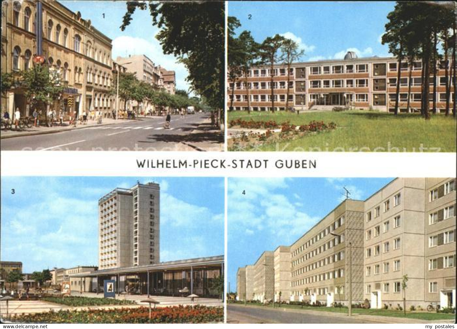 42216272 Guben Wilhelm Pieck Stadt Hochhaus Obersprucke Kaltenborner-Strasse Gub - Guben