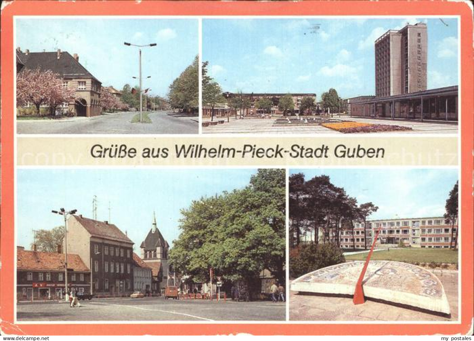 42216269 Guben Wilhelm Pieck Stadt Sonnenuhr Guben - Guben