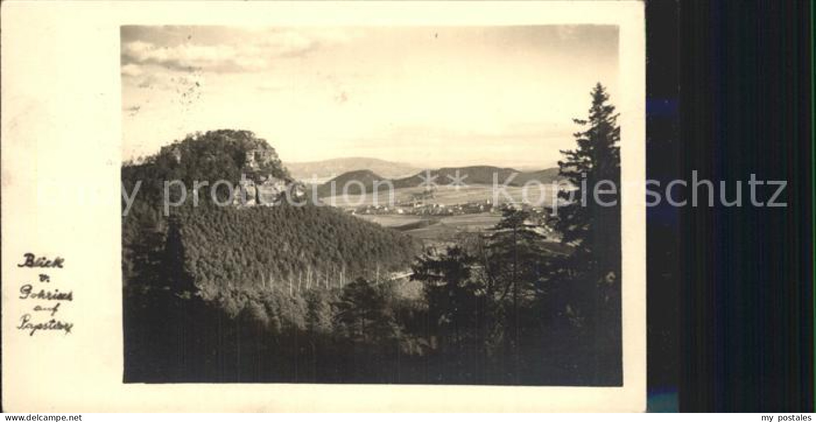 42216036 Gohrisch Panorama Blick Auf Papstdorf Elbsandsteingebirge Gohrisch - Gohrisch