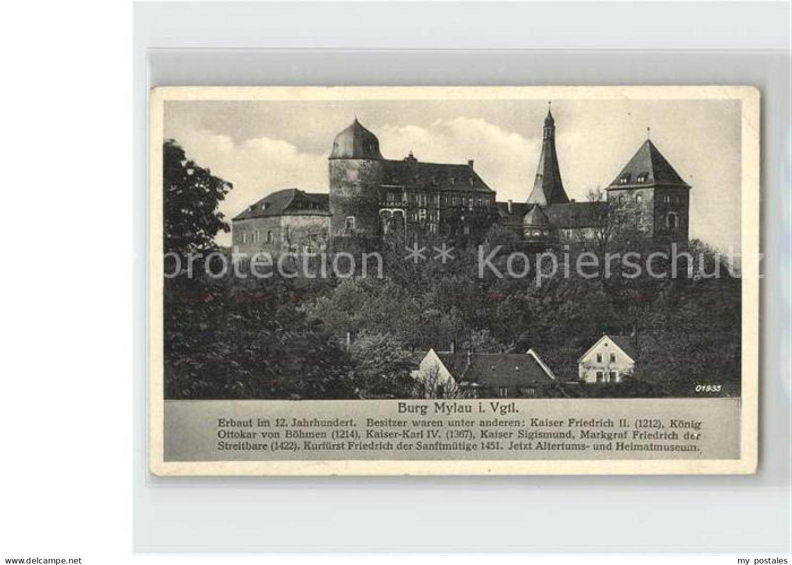 42214709 Mylau Burg Schloss Historische Burgschaenke Mylau - Mylau