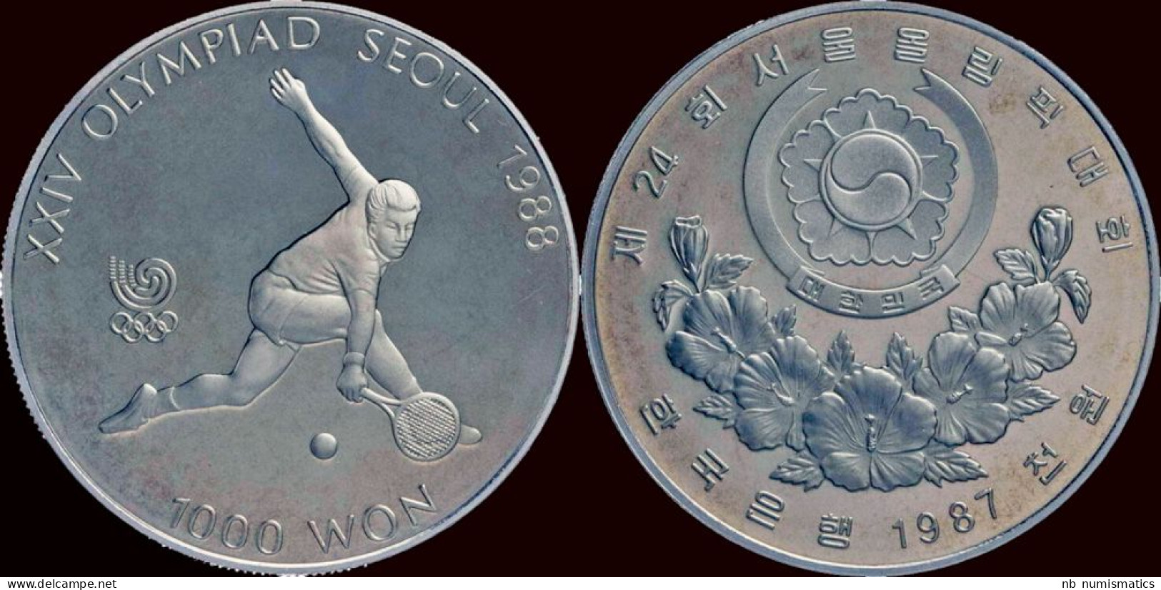 South Korea 1000 Won 1986- XXIV Olympiad Seoul 1988 Proof In Capsule - Korea (Süd-)